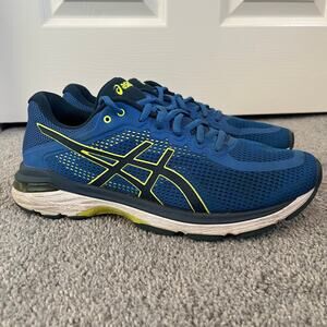 ASICS Gel Pursue Men's Size 9 Shoes Blue/Green Neon Sneaker School Track Running
